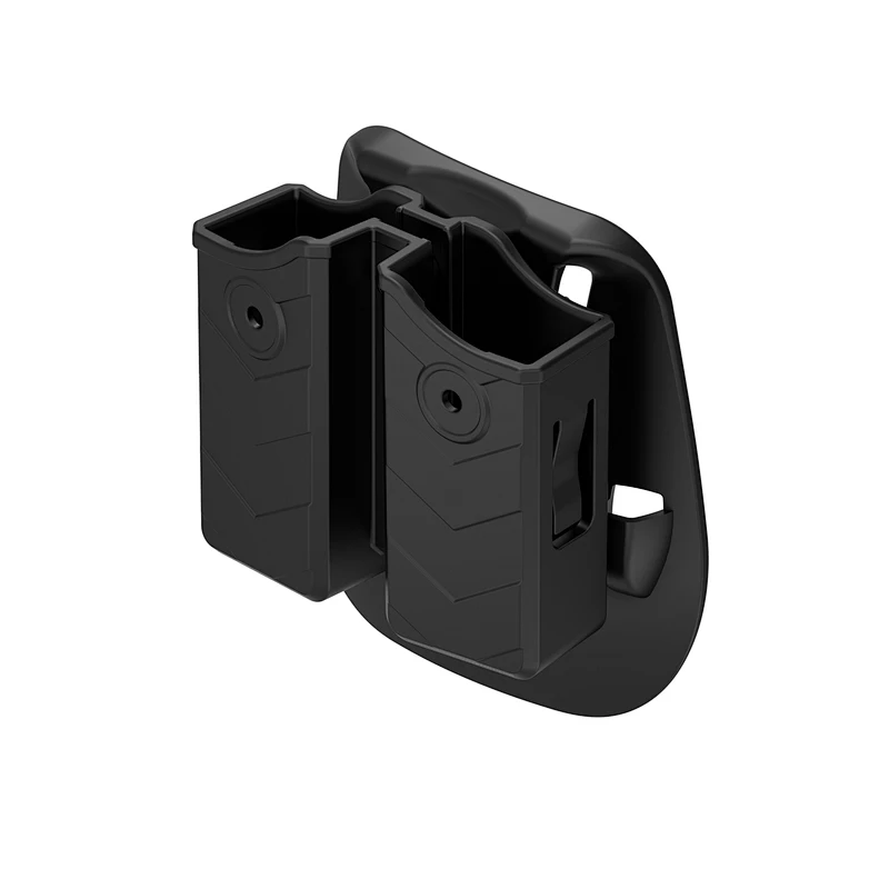 TEGE Universal Mag Pouch High Quality Double Stack Magazine Pouch 9mm/.40 Pistol Airsoft Belt Clip Holder Case