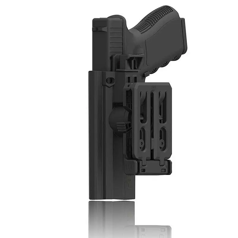 Thumb Release Glock 17 Holster Glock 22 31 Two-in-one Belt clip Holster, Tactical 360 Degrees Adjustable Holster