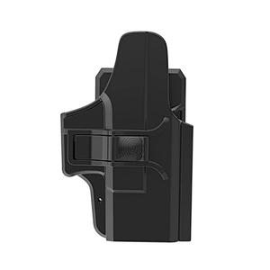 TEGE polymer holster fits Glock 26, 27, 33 (Gen 1,2,3,4, 5) with belt clip outside waistband gun holster for military