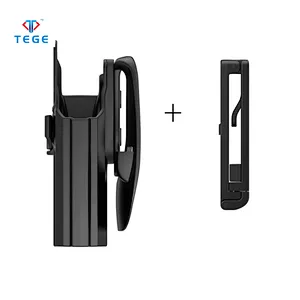 Gun Holster Fits H&K USP  9mm/.40 Full Size With Paddle and Belt Clip Attached Polymer Black Holster