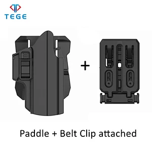 Tactop New Release Airsoft Shooting Range Universal IPSC Holster with Paddle and Belt clip