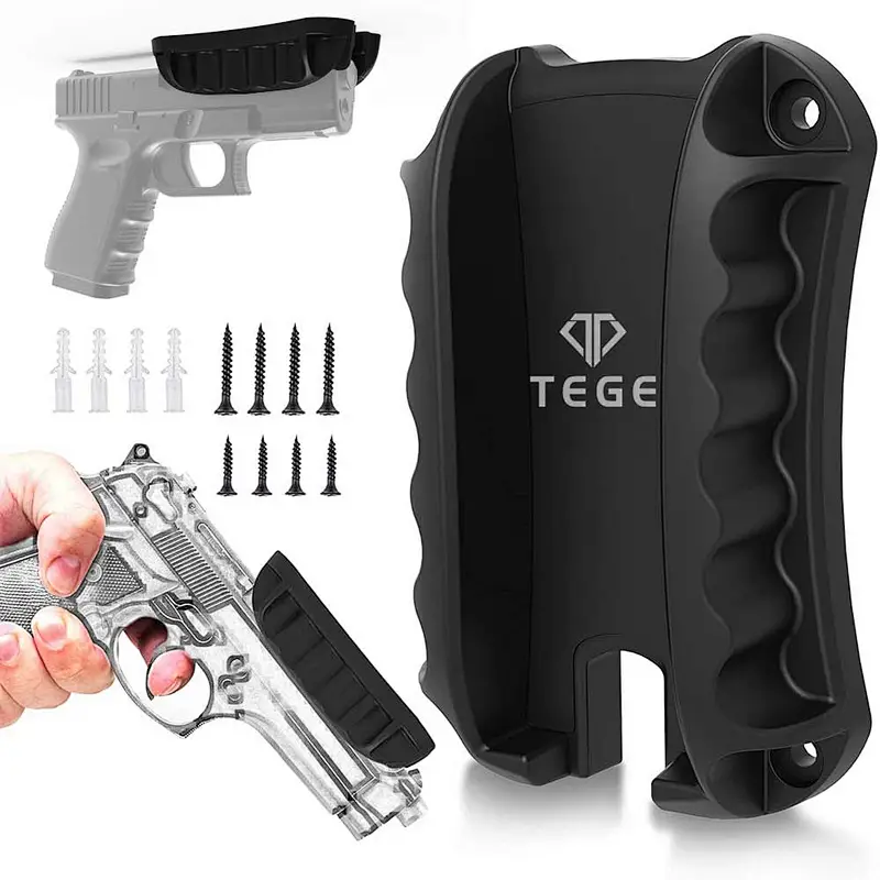 Gun Magnet Mount & Holster for Vehicle and Home - Magnetic Handgun Mount, Quick Load & Draw Fast Loaded   Holster