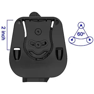 Glock 19 19X 23 32 45 Holster (Gen 1-5), Tactical Outside Waistband Paddle Holsters with Adjustable Cant Fast Draw.
