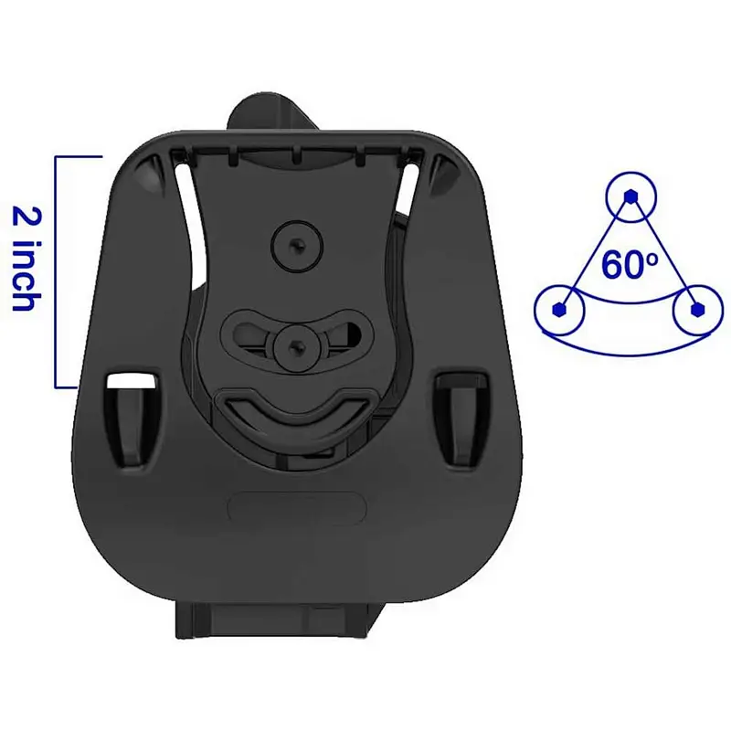 Glock 19 19X 23 32 45 Holster (Gen 1-5), Tactical Outside Waistband Paddle Holsters with Adjustable Cant Fast Draw.