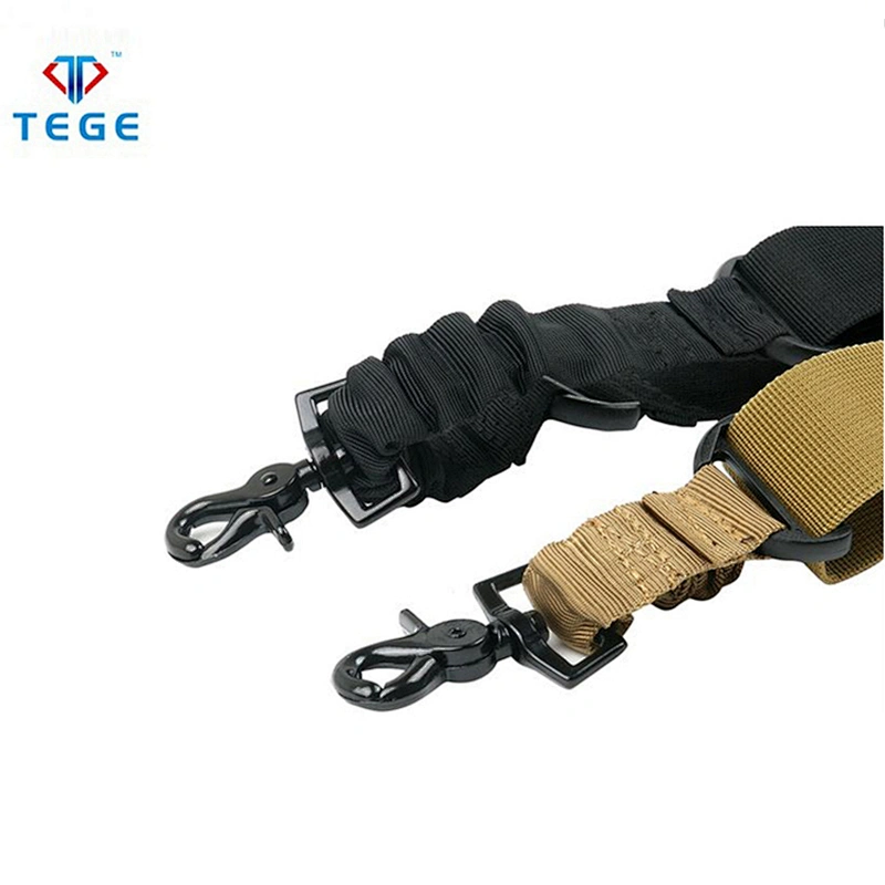 Hunting Tactical Multi-function Outdoor Safety 1 Point Tactical Gun Rifles Strap Sling With Metal Hook