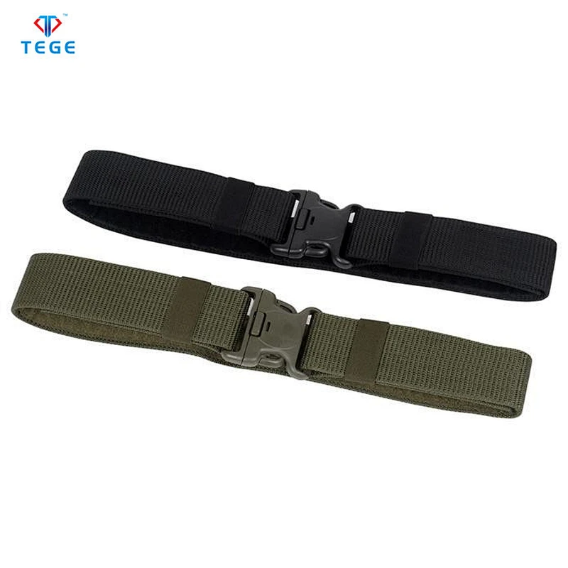 Tactical Belt 2 Inch Waist Belt Adjustable Military Style Nylon Duty Belt with Quick-Release Double Buckle