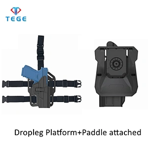 Glock 17 22 31 Tactical Thigh Holster Hunting Pistol Gun Holster Military Drop Leg and Paddle Attached Combination Holster