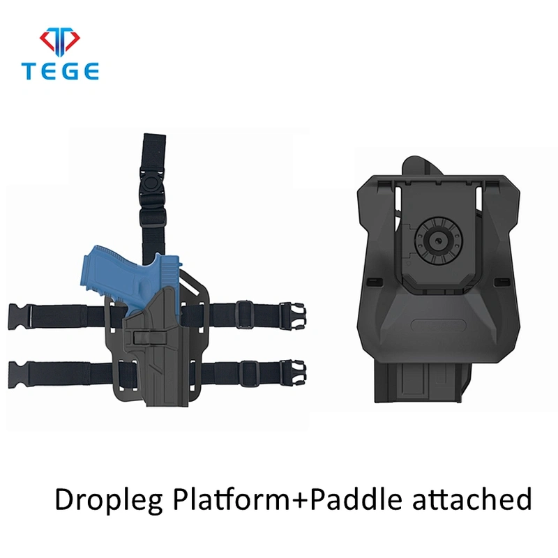 Glock 17 22 31 Tactical Thigh Holster Hunting Pistol Gun Holster Military Drop Leg and Paddle Attached Combination Holster