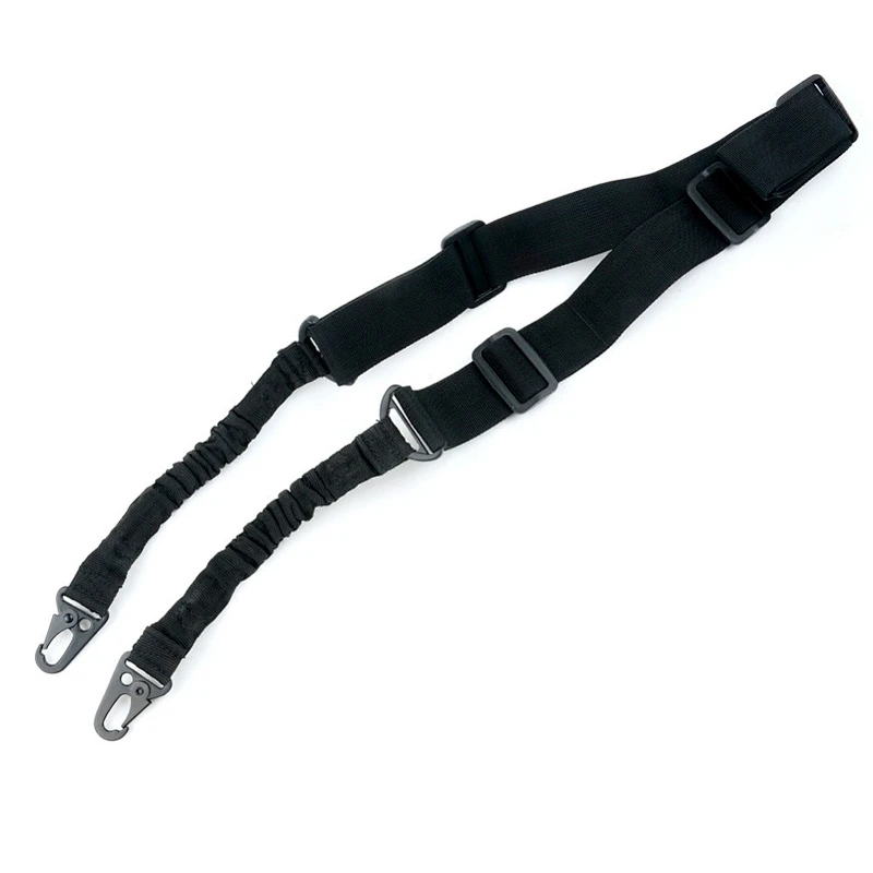Heavy Duty Adjustable Tactical Single Point Gun Sling Belt Military Bungee Rifle Gun Strap For Airsoft Hunting