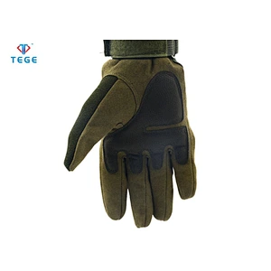 Coyote Brown Tactical Gloves Adjustable Strap Full Finger Shooting Gear Gloves Fits For Both Women and Men