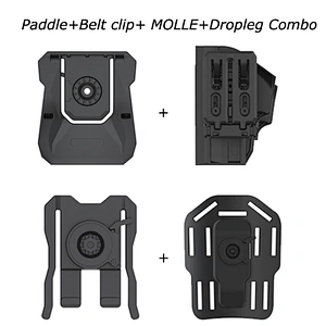 Tege 2020 Glock 17/22/31 gun holster law enforcement gun holster with Paddle/MOLLE/Belt clip & Leg platform attachments