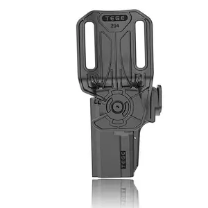 TEGE Middle Finger Release shoulder concealed tactical pistol fanny pack gun holster for Glock 19 19X 23 32 45(Gen 1-5)
