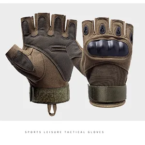 Fingerless glove military police hunting protective outdoor gear