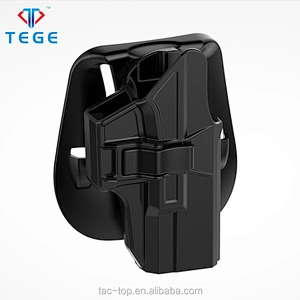2018 New designed Glock19 outside waistband durable polymer holster fits Glock19/23/32 attached a paddle