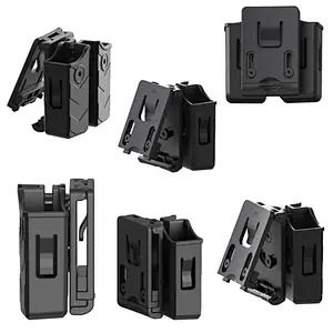 TEGE Coyote Universal Double Magpouch Desert Pistol Magaizne Pouch with Clip
