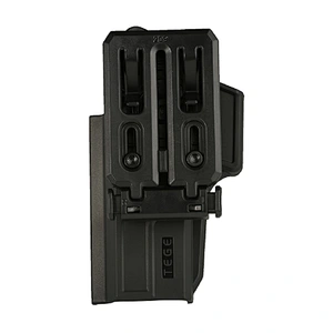 Tege polymer gun holster for Glock 17/22/31 with Paddle & Two-in-one belt clip attachments