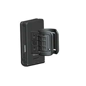 Flashlight holder military gear polymer holster with open type belt clip