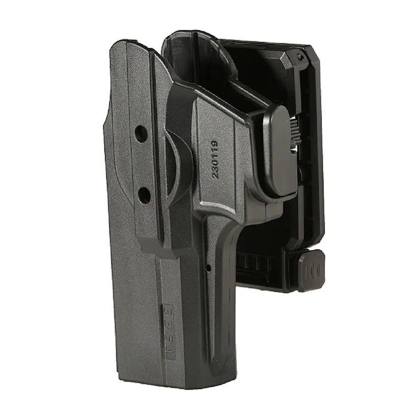 TEGE polymer outside waist belt fast draw & quick release gun holster Glock 17 19 left right handed interchangeable gun holster