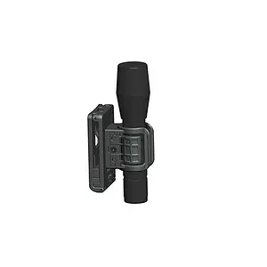 Flashlight holder military gear polymer holster with open type belt clip