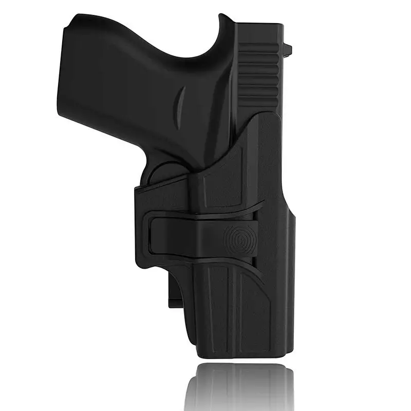 Glock 43 Holster, Tactical Outside Waistband Belt Holsters with Adjustable Cant Fast Draw.