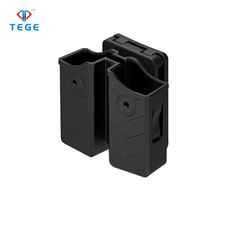 Military tactical pistol holster of double stack double mag pouch