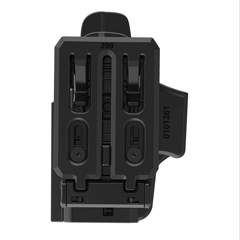TEGE polymer holster fits Glock 26, 27, 33 (Gen 1,2,3,4, 5) with belt clip outside waistband gun holster for military
