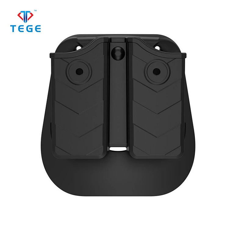 High quality universal double stack magazine pouch for Glock, Beretta, S&W, Sig Sauer, CZ