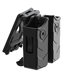 TEGE Coyote Universal Double Magpouch Desert Pistol Magaizne Pouch with Clip
