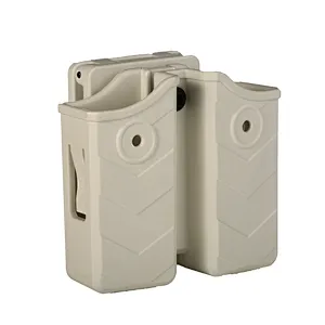 TEGE White Universal Paddle Belt Waist Rifle Double Mag Pouch Desert Pistol Magaizne Pouch