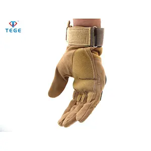 Hot Sale Single Layer Green Nylon Lightweight Military Special Forces Full Finger Tactical Gloves