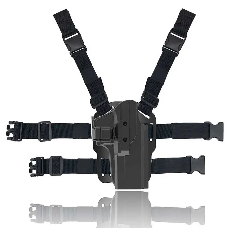 Left right Interchangeable shoulder concealed tactical pistol fanny pack gun holster for Glock 17,19, 19X , 22, 23,  31, 32