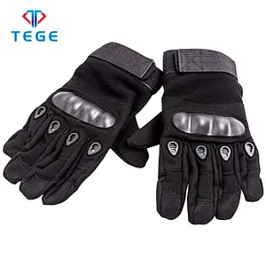 TEGE Wholesale Army Tactical Glove Full-Fnger Nylon Gloves For Military Police Knife Protection