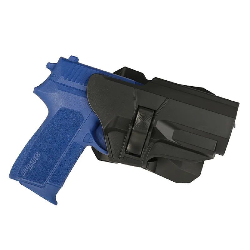 Police Equipment Supplies Rotatable Polymer Gun Holster OWB 360 Degree for Sig Sauer P226 Pistol with Paddle Attachment