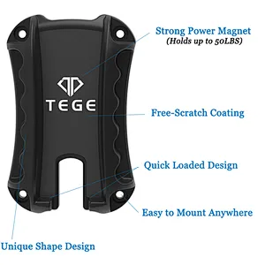 TEGE Newly Designed Magnet Gun Shelf 33mm Width Desk Concealment Cars Concealment Magnet Gun Shelf