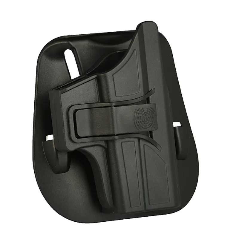 TEGE OWB Polymer Glock 43 Gun Holster With Paddle Attachment Fast Draw And Quick Release