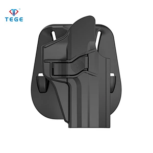 Most popular 60 degrees rotation damp-proof universal black color polymer gun holster for H&K USP