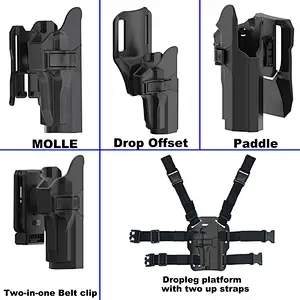 TEGE OWB Holster Compatible with Sig P226 P227 P228 P229, Tactical Outside Waistband Paddle Holster with 360 Adjustable Cant.