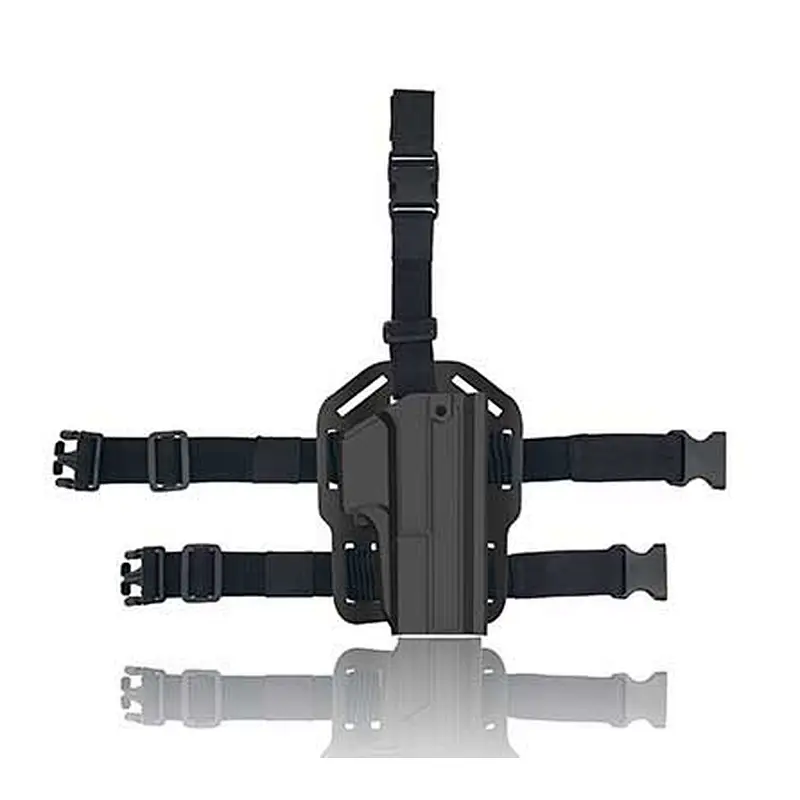 Thumb Release Glock 17 Holster Glock 22 31 Drop leg platform Holster, Tactical 360 Degrees Adjustable Outside Waistband Holster
