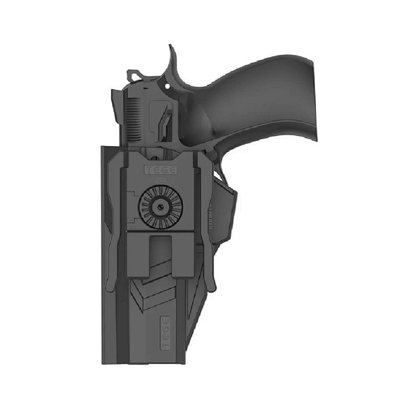 TEGE Polymer Gun Holster For CZ 75SP-01 With Molle Attachment For Military Outdoor Activity