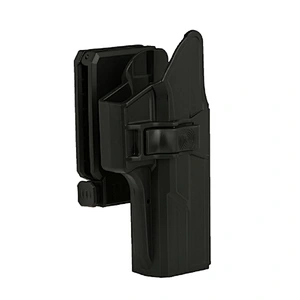 Tege polymer gun holster for Glock 17/22/31 with Paddle & Two-in-one belt clip attachments