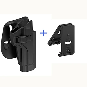 TEGE Airsoft Gun Holster For Beretta 92fs,  M9, Chiappa M9 With Paddle & Belt Clip Attachments For Outdoor Hunting