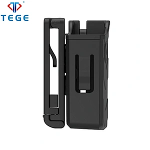 Best Selling Universal White Porta Cargador Police Traffic Double Stack Magazine Pouch With Belt Clip Attached