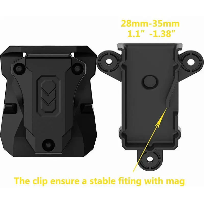 TEGE Universal Polymer Single Magazine Pouch Airsoft Rubber Pouch 9mm .40 Tactical Mag Pouch Bag