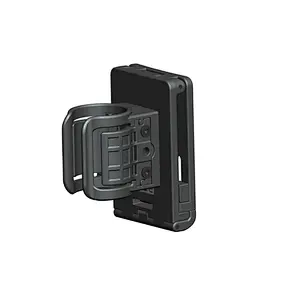 Flashlight holder military gear polymer holster with open type belt clip