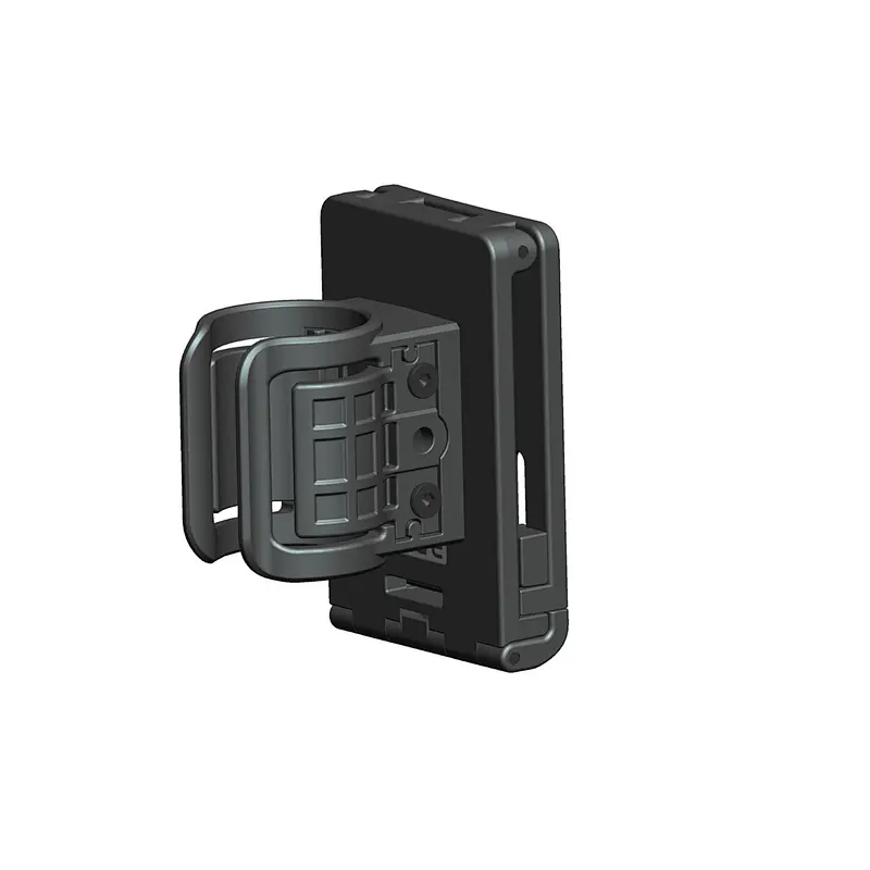 Flashlight holder military gear polymer holster with open type belt clip
