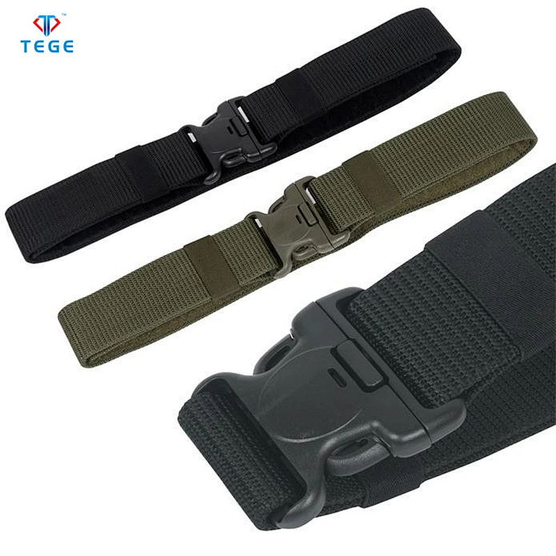 TEGE Wholesale Outdoor Heavy Duty Universal Utility Nylon Adjustable Police Military Tactical Waist Belt