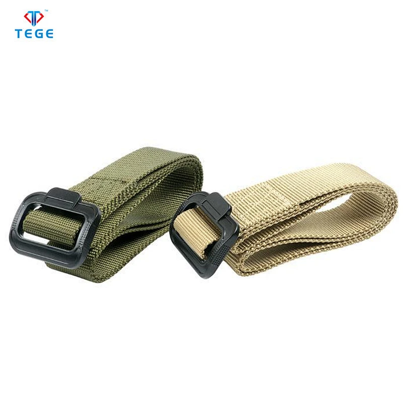 TEGE High Quality Outdoor Adjustable Tactical Belt Customized Nylon Duty Belt With 5cm Width For Men
