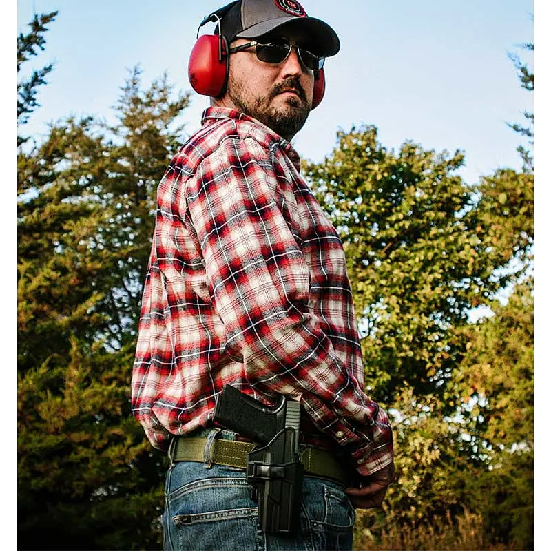 Glock 17 Holster Glock 22 31 MOLLE Holster(Gen 1-5), Tactical 360 Degrees Adjustable Outside Waistband Holster