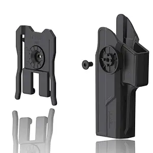 Glock 17 Holster Glock 22 31 MOLLE Holster(Gen 1-5), Tactical 360 Degrees Adjustable Outside Waistband Holster