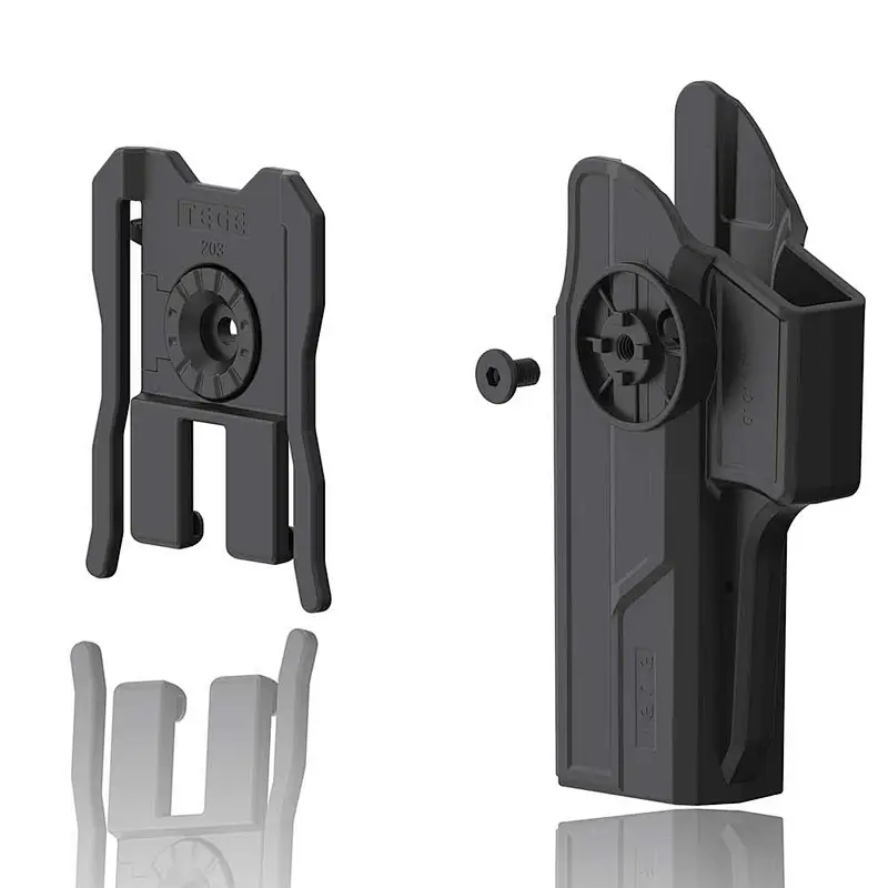 Glock 17 Holster Glock 22 31 MOLLE Holster(Gen 1-5), Tactical 360 Degrees Adjustable Outside Waistband Holster